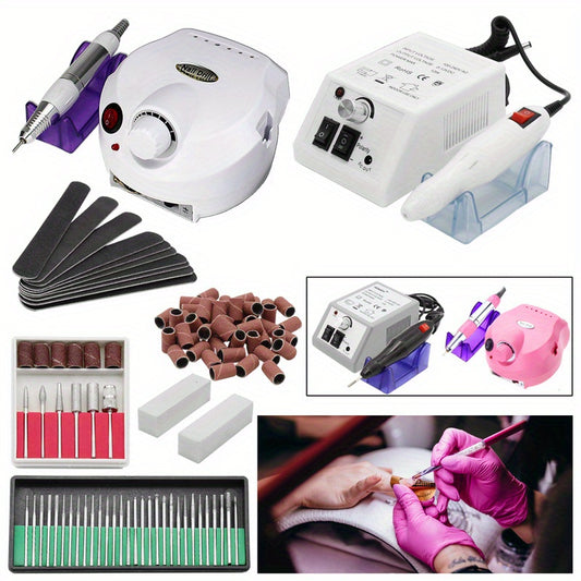 Electric Nail Files Professional Nail Drill Machine Manicure Set Acrylic Nail Gel Polish Remover Electric Nail Drill Pedicure Kit